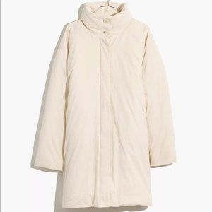 Madewell Cream Puffer Jacket